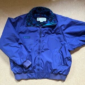Retro 80’s style vintage Columbia Windbreaker